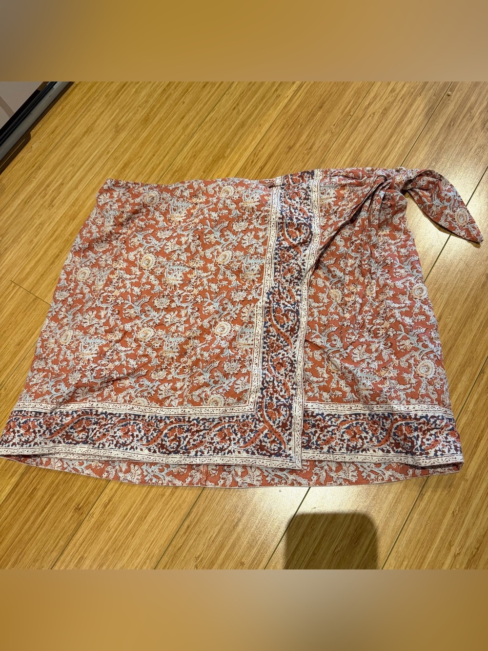 Printed Wrap Skirt